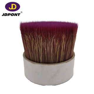 PBT Red Sose Color Solid Filament Mixture Natural White Bristle for Brush JD-F7B3R