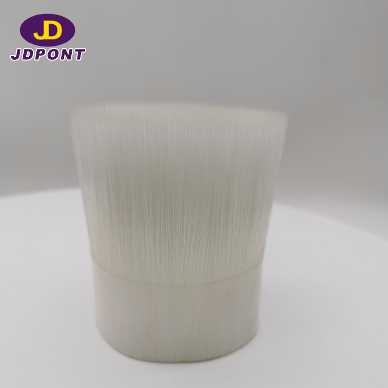 Snow White Solid Mixture 70% Tops Tapered Brush Filament---------JDFM#W