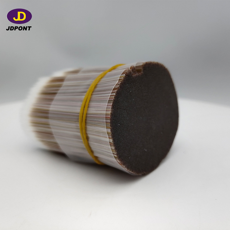 FIVE COLOR SOLID TAPERED FILAMENT MIXTURE NYLON BRISTLE BRUSH FILAMENT FOR PAINT BRUSH