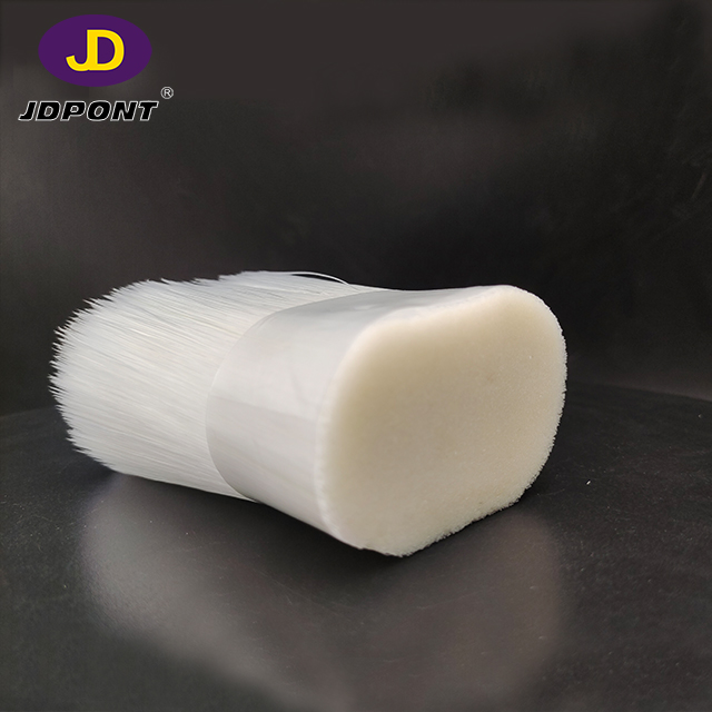 Big Diameter 0.30mm Natural White Tapered Cross-section Brush Filament JDSF030/W124