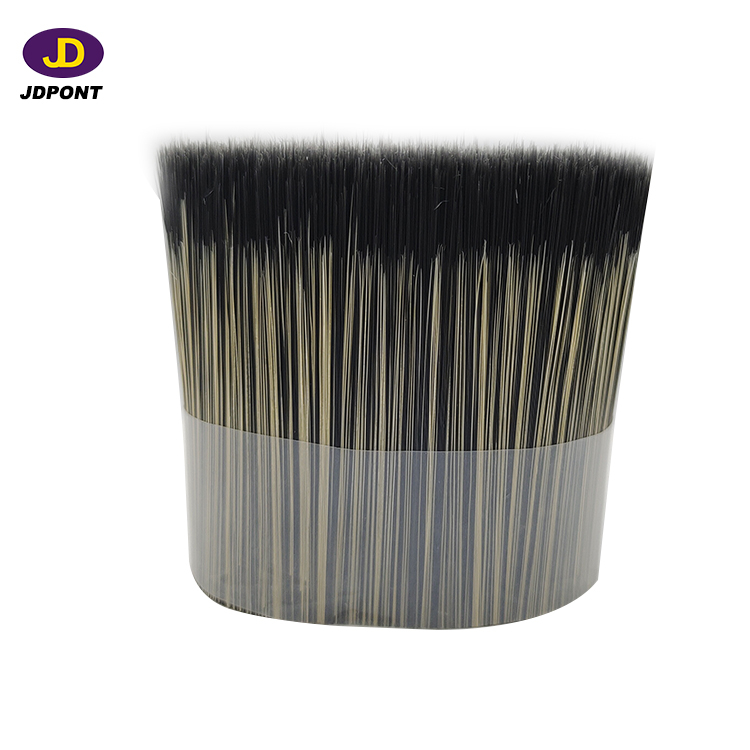 Black Minihollow Tapered Mixture Bristle Imitation Brush Filament 