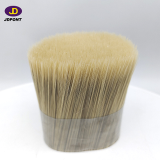 White hollow mixture coffee hollow tapered brush filament