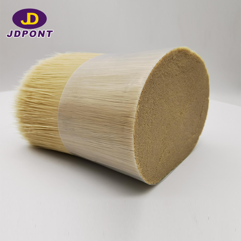White Bristle Color Hollow Mixture Crimped Tapered Brush Filament--------JDFC#15