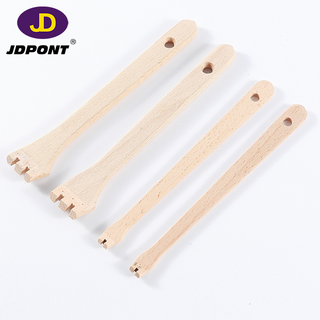 Natural Wood Handle Brushes in Various Shapes (full Size)